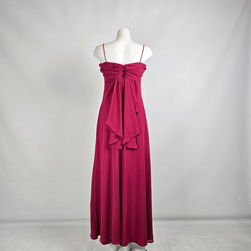 Vintage Jessica Burgundy Long Event Dress Size 12
