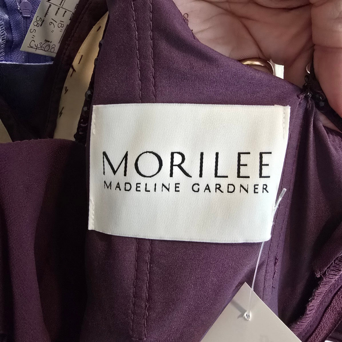 Morilee Purple Ruffle Bridesmaids Event Dress Size 4