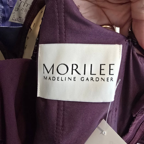 Morilee Purple Ruffle Bridesmaids Event Dress Size 4