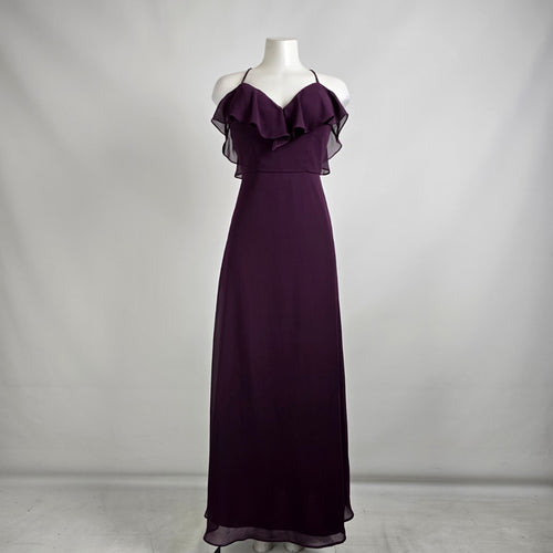 Morilee Purple Ruffle Bridesmaids Event Dress Size 4