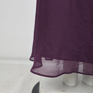 Morilee Purple Ruffle Bridesmaids Event Dress Size 4