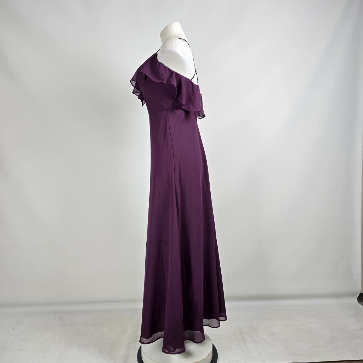 Morilee Purple Ruffle Bridesmaids Event Dress Size 4