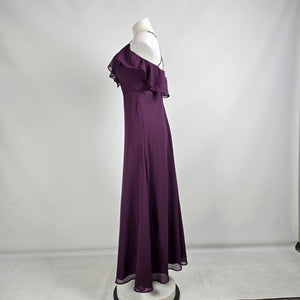 Morilee Purple Ruffle Bridesmaids Event Dress Size 4