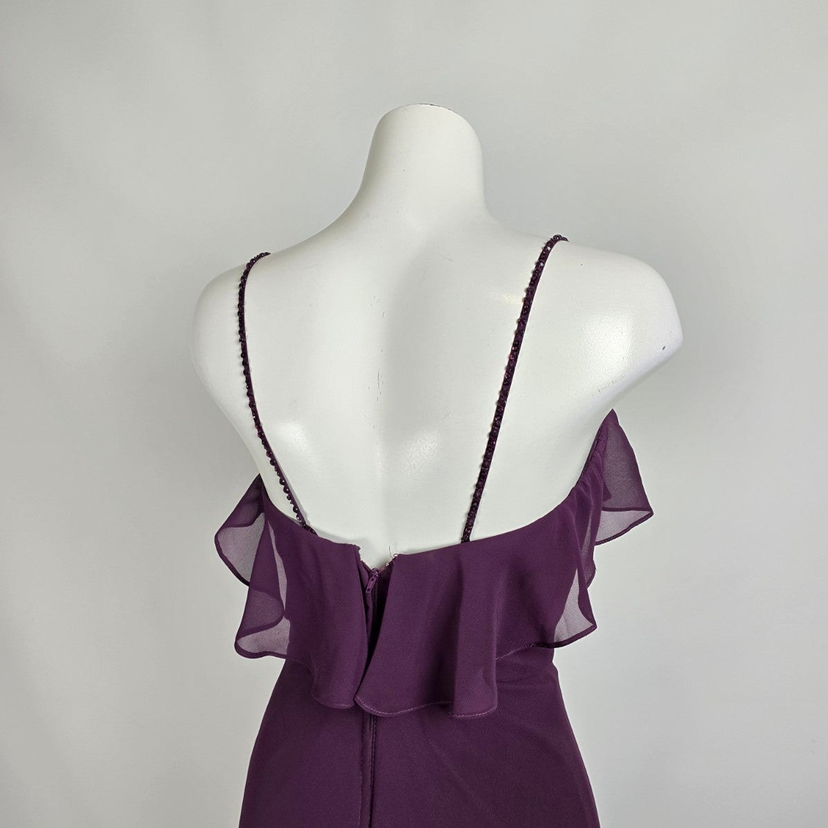 Morilee Purple Ruffle Bridesmaids Event Dress Size 4