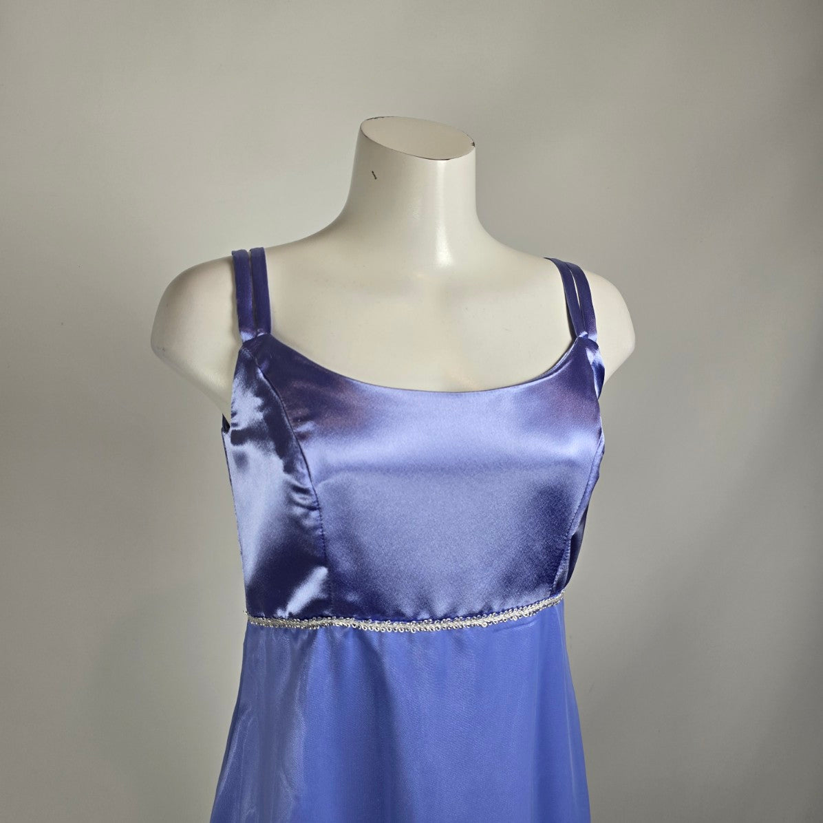 Vintage Handmade Blue Long Event Bridsmaids Dress Size S/M