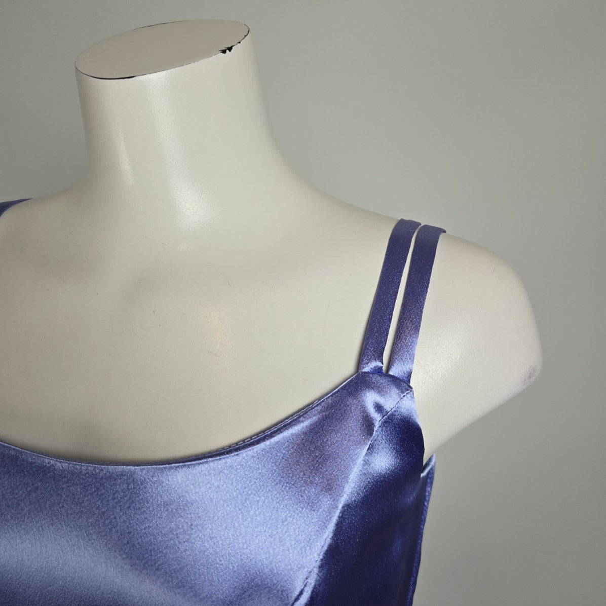 Vintage Handmade Blue Long Event Bridsmaids Dress Size S/M