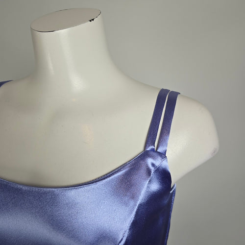 Vintage Handmade Blue Long Event Bridsmaids Dress Size S/M