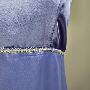 Vintage Handmade Blue Long Event Bridsmaids Dress Size S/M