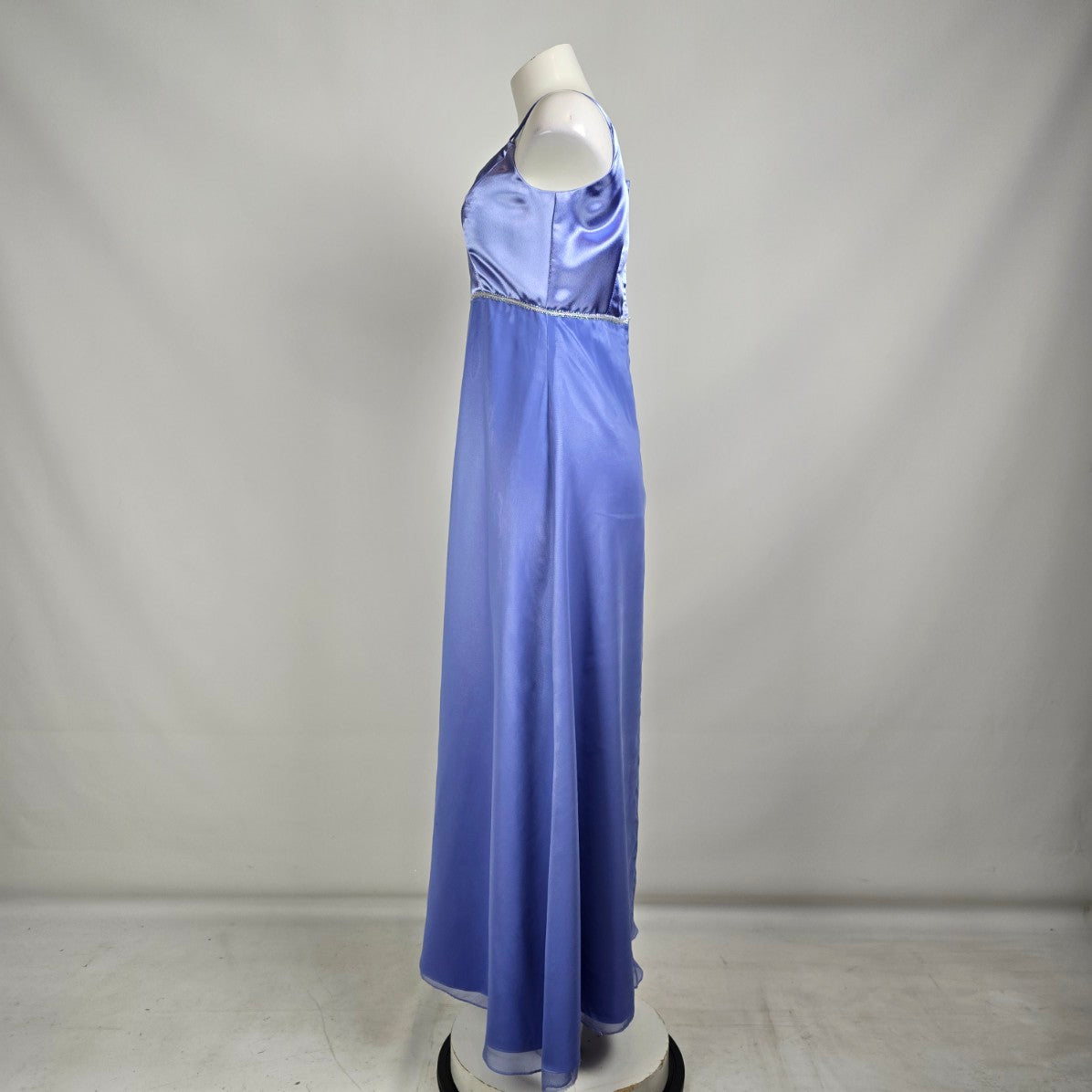 Vintage Handmade Blue Long Event Bridsmaids Dress Size S/M