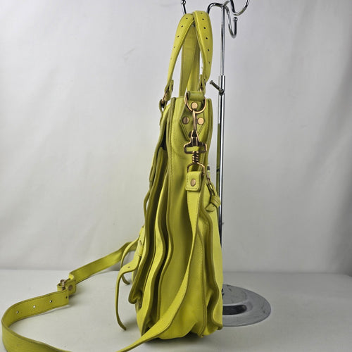 Proenza Schouler PS1 Chartreuse Leather Handbag Crossbody