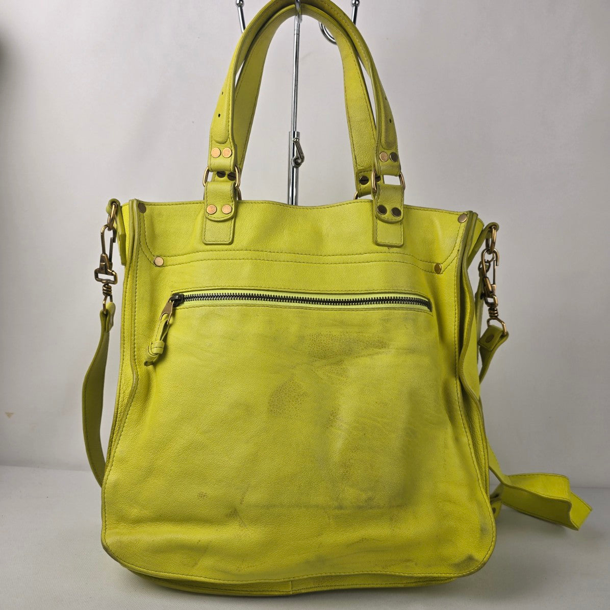 Proenza Schouler PS1 Chartreuse Leather Handbag Crossbody