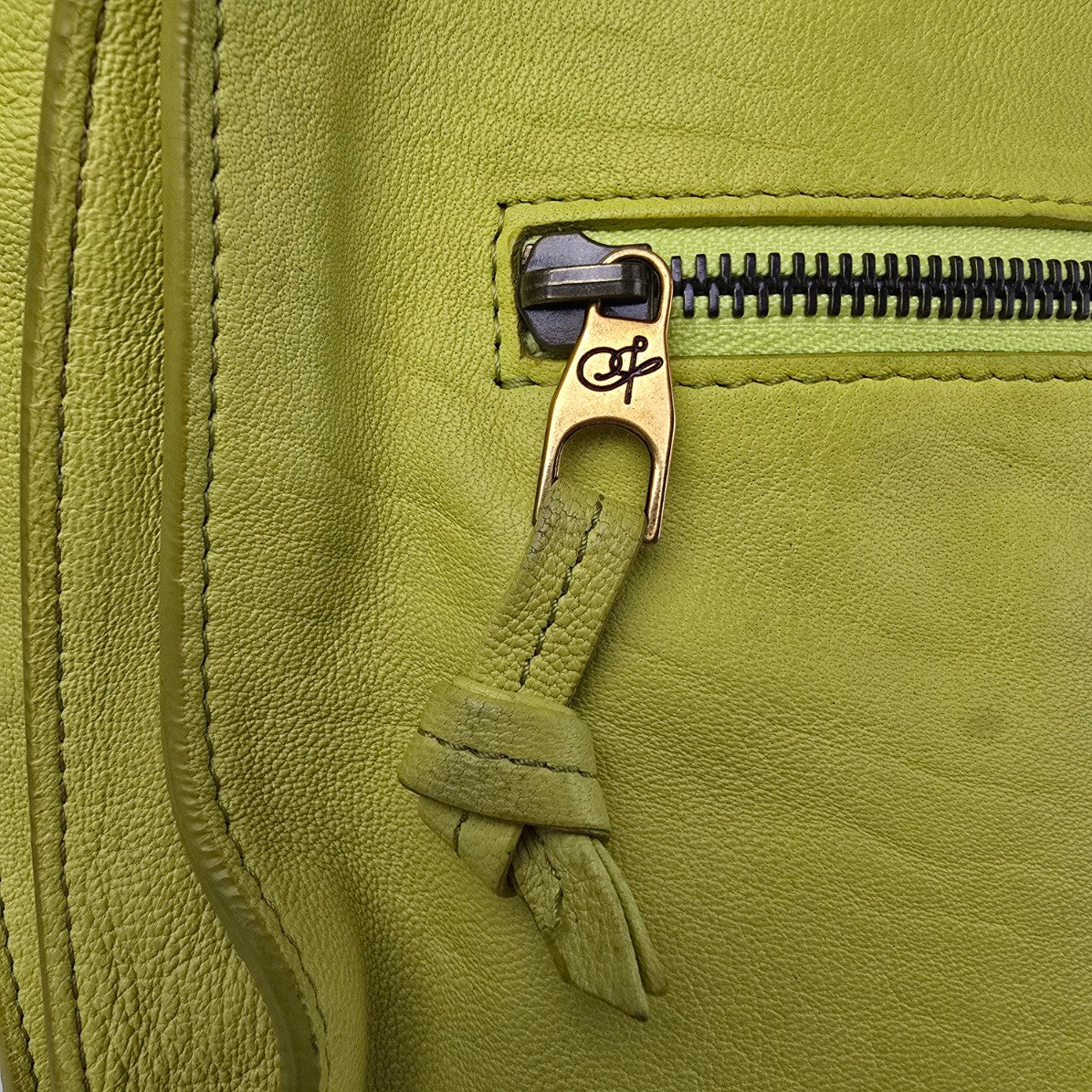 Proenza Schouler PS1 Chartreuse Leather Handbag Crossbody