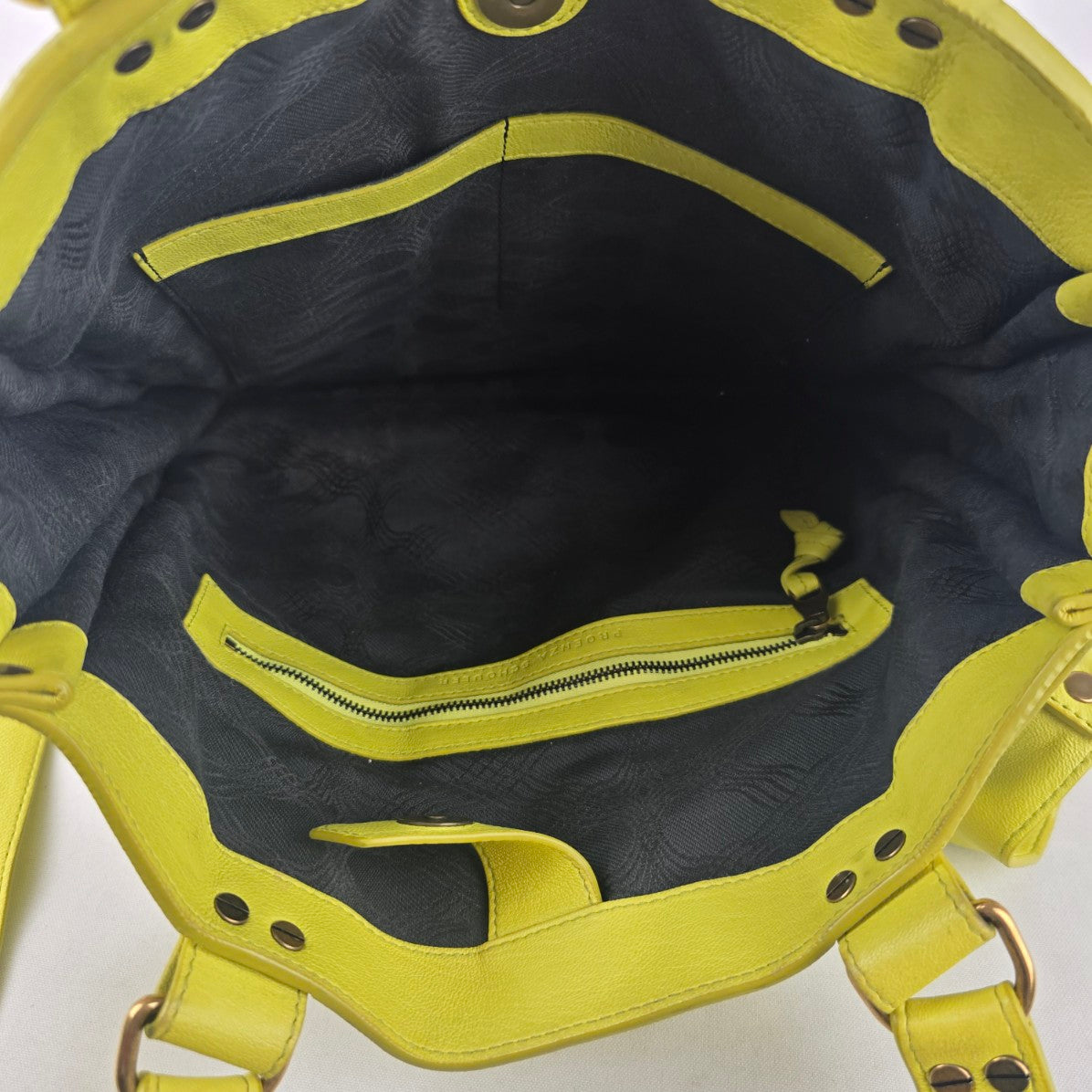 Proenza Schouler PS1 Chartreuse Leather Handbag Crossbody