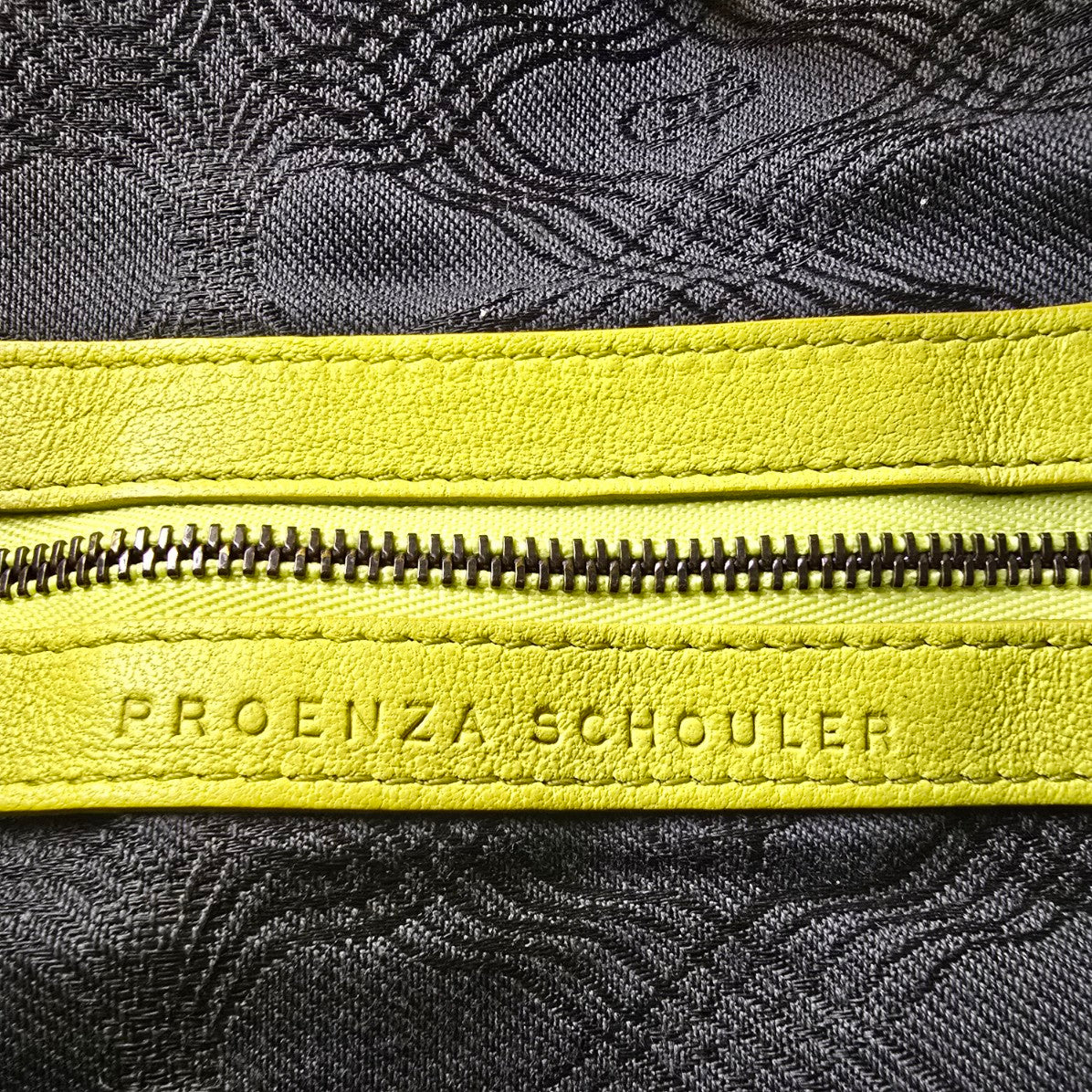 Proenza Schouler PS1 Chartreuse Leather Handbag Crossbody