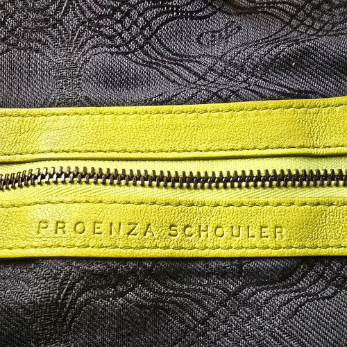 Proenza Schouler PS1 Chartreuse Leather Handbag Crossbody