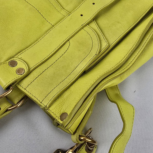 Proenza Schouler PS1 Chartreuse Leather Handbag Crossbody