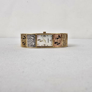 Kessaris Footprints in the Sand Multi Tone Hinge Watch