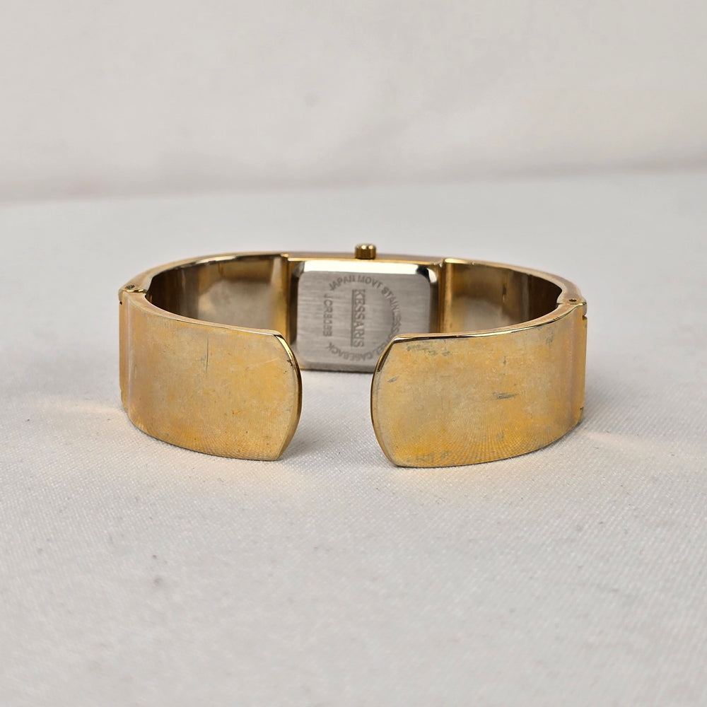 Kessaris Footprints in the Sand Multi Tone Hinge Watch