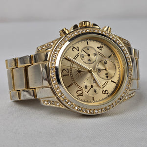 Gold Tone Chunky Watch