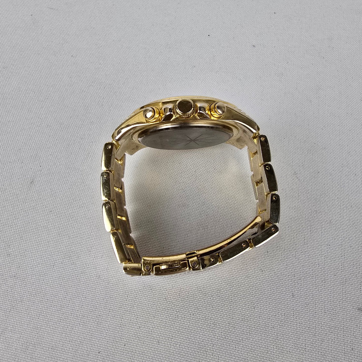 Gold Tone Chunky Watch