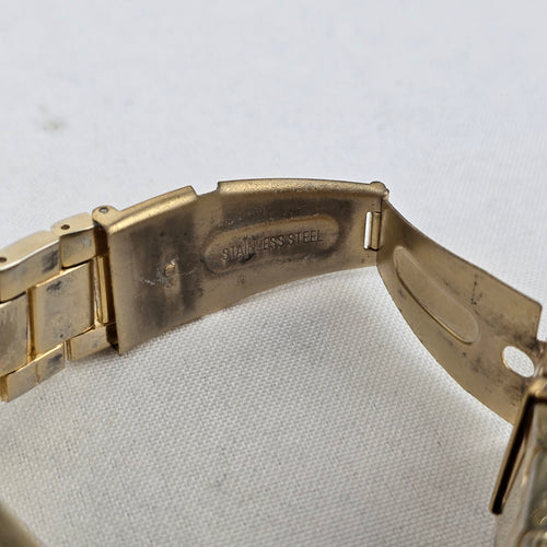 Gold Tone Chunky Watch
