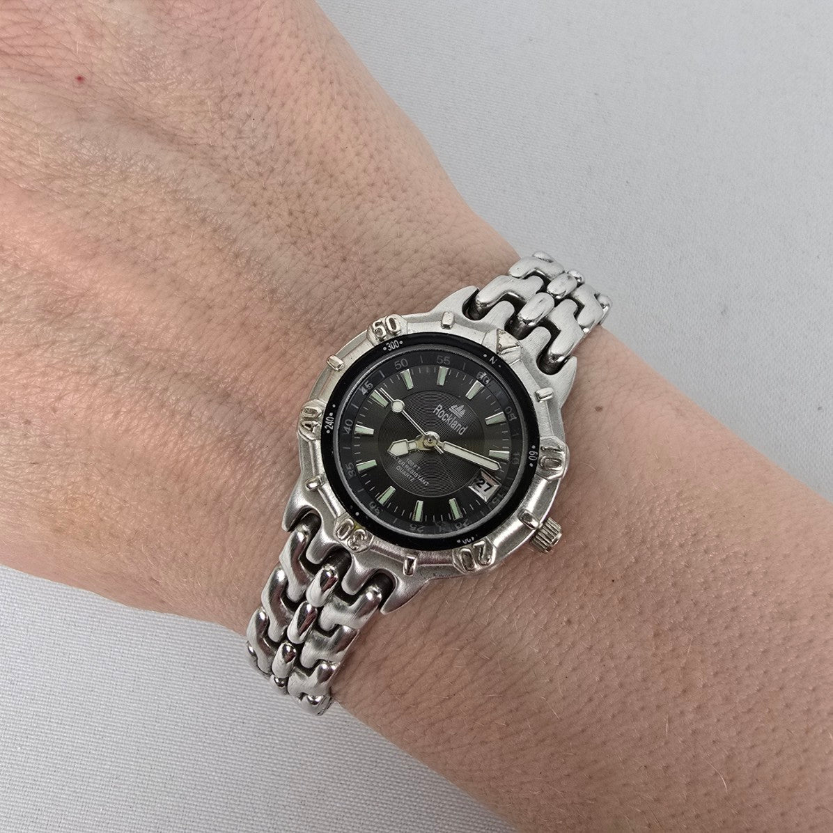 Rockland Silver Water Resistant Dive Watch