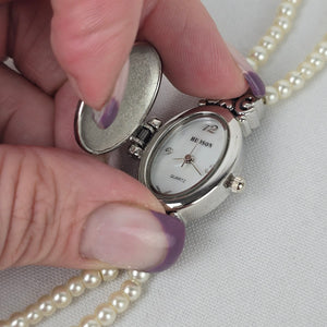 Hudson Live Love Laugh Faux Pearl Toggle Watch