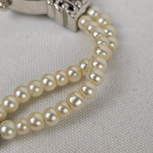 Hudson Live Love Laugh Faux Pearl Toggle Watch