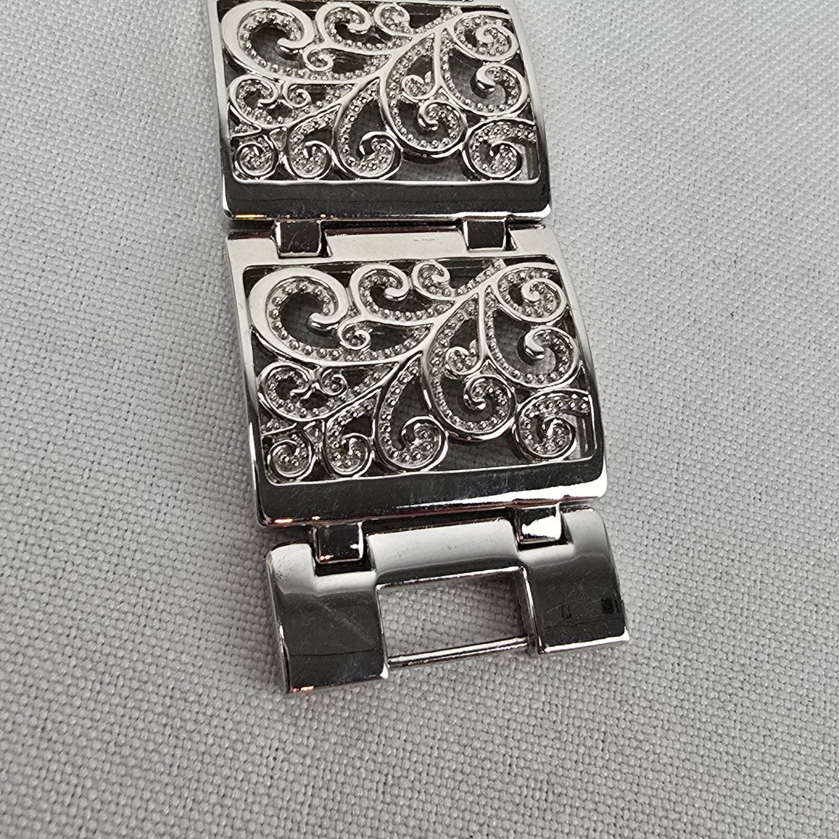 Silver Tone Filagree Watch