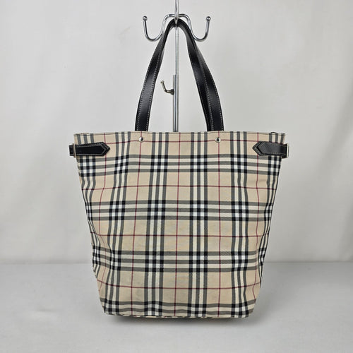 Burberry London Blue Label Plaid Tote Purse