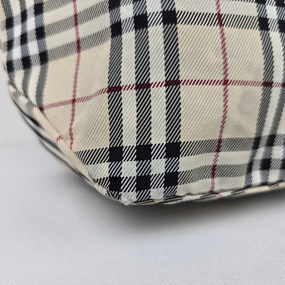Burberry London Blue Label Plaid Tote Purse