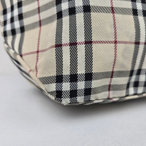 Burberry London Blue Label Plaid Tote Purse