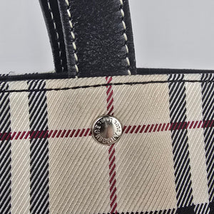 Burberry London Blue Label Plaid Tote Purse