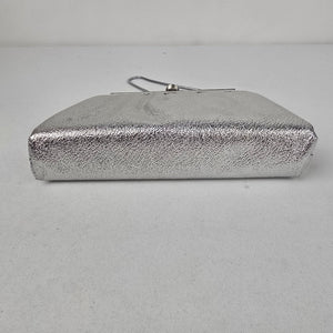 Vintage Silver Metallic Clutch Purse
