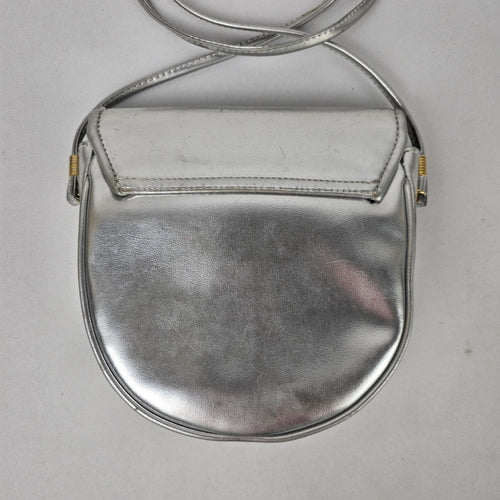 Vintage Benchmade Leatherworks Silver Shoulder Purse
