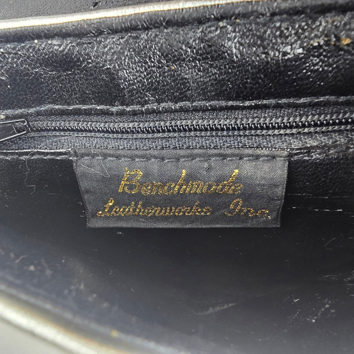 Vintage Benchmade Leatherworks Silver Shoulder Purse