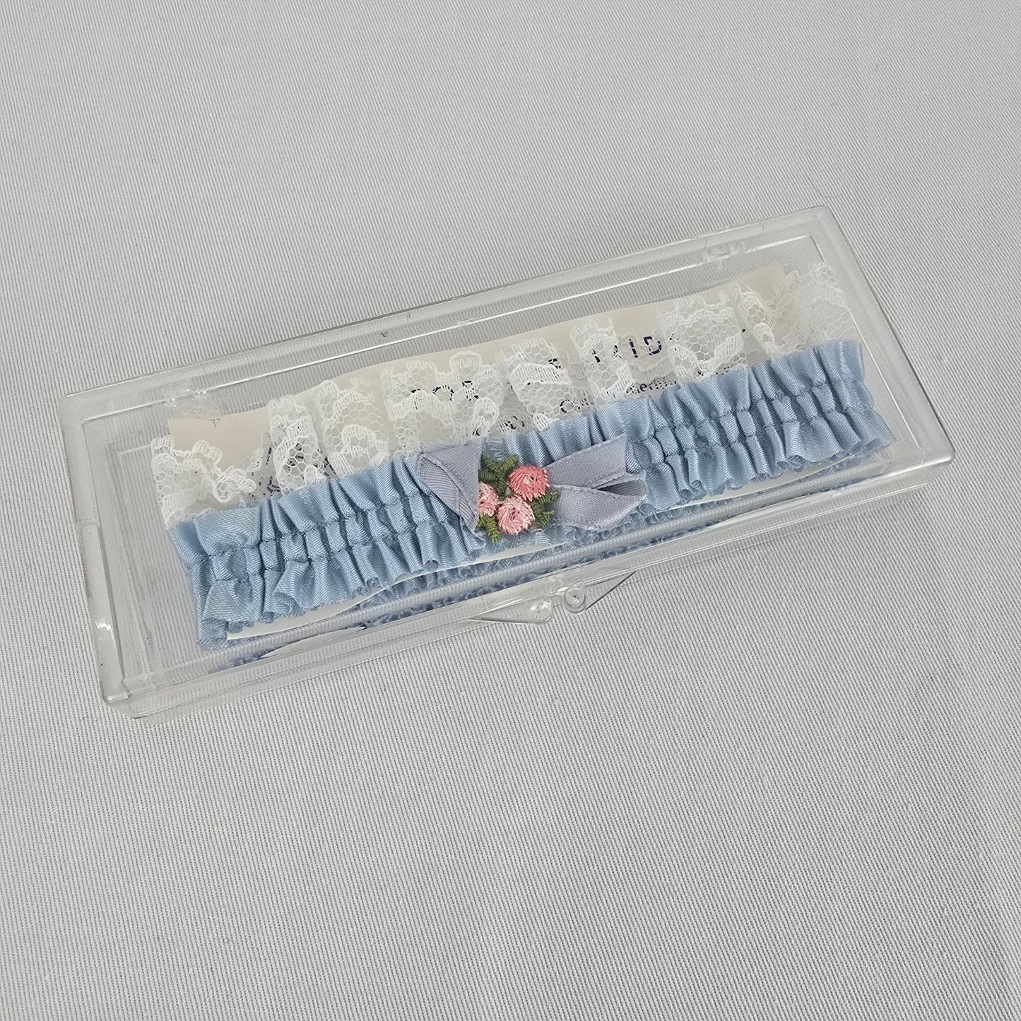 Vintage Blue Lace Wedding Garter