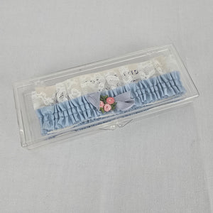 Vintage Blue Lace Wedding Garter