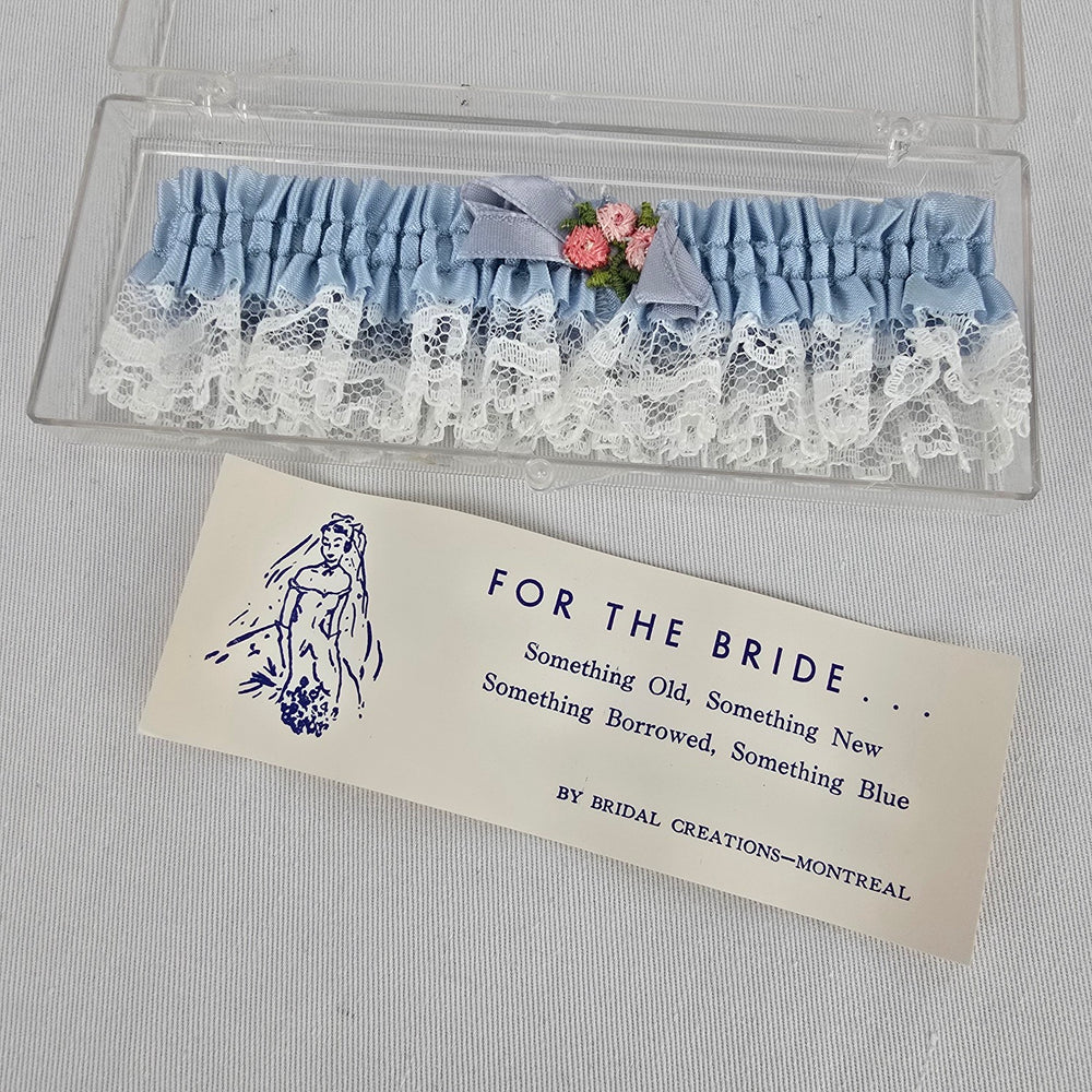 Vintage Blue Lace Wedding Garter