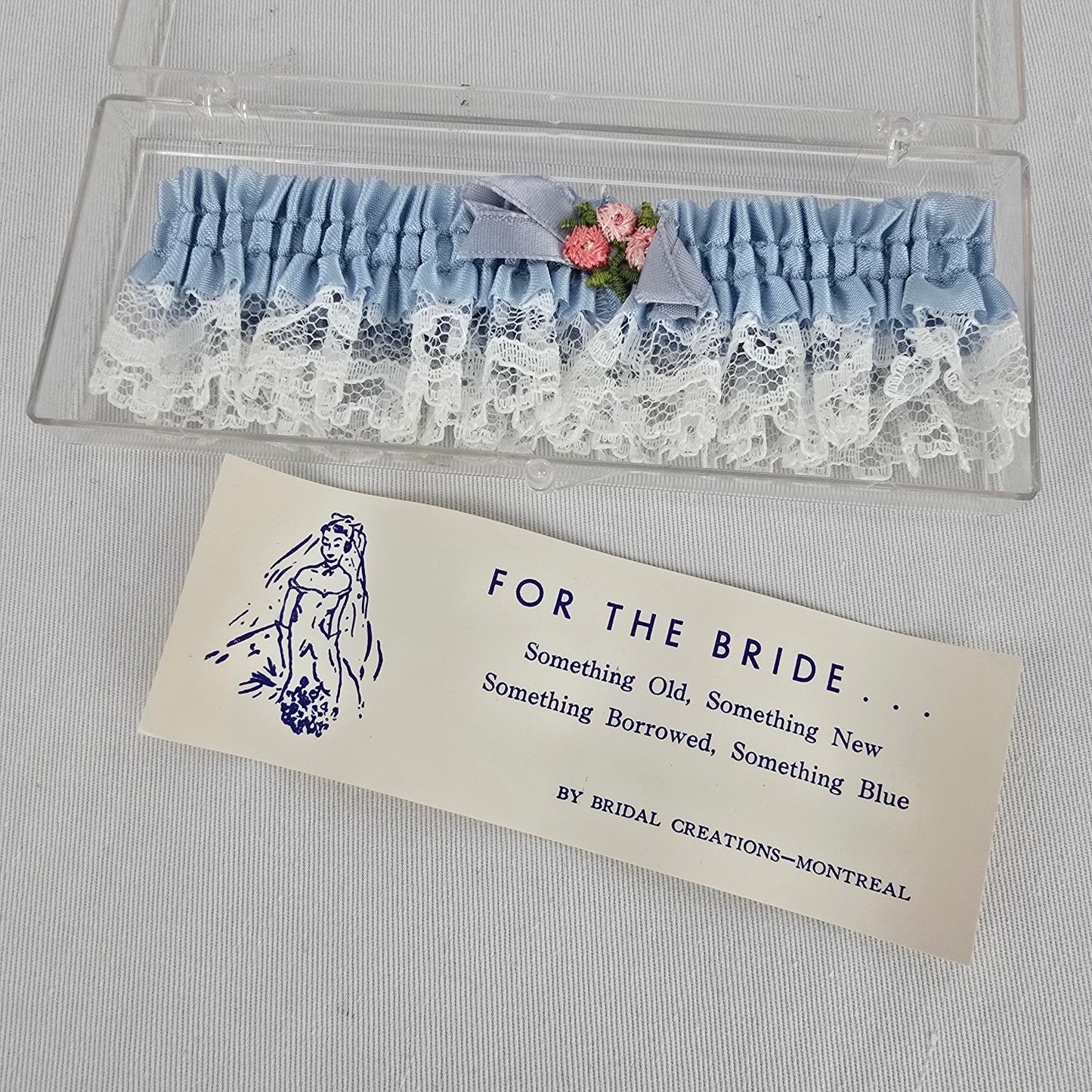 Vintage Blue Lace Wedding Garter