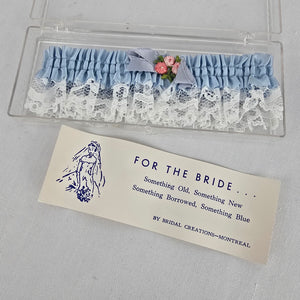 Vintage Blue Lace Wedding Garter