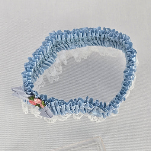 Vintage Blue Lace Wedding Garter