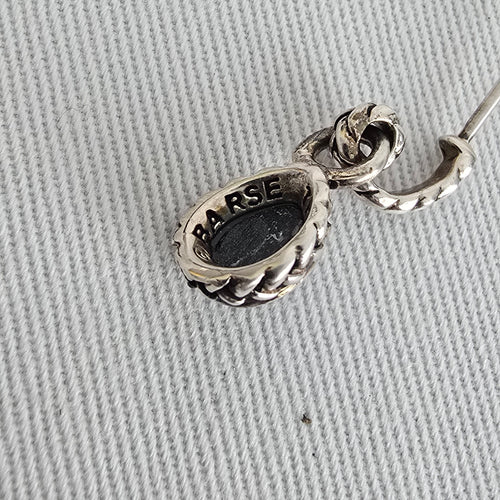 Barse 925 Sterling Silver Natural Stone Drop Earrings