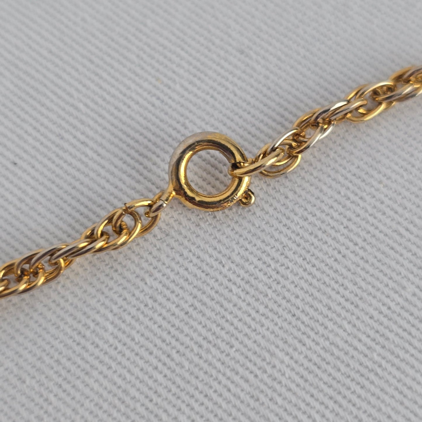 Vintage Gold Tone Layered Chain Collar Necklace