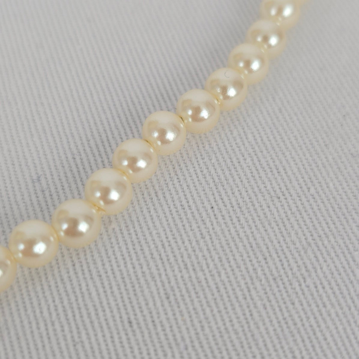 Vintage Vendome Silver Crystal Faux Pearl Teardrop Necklace