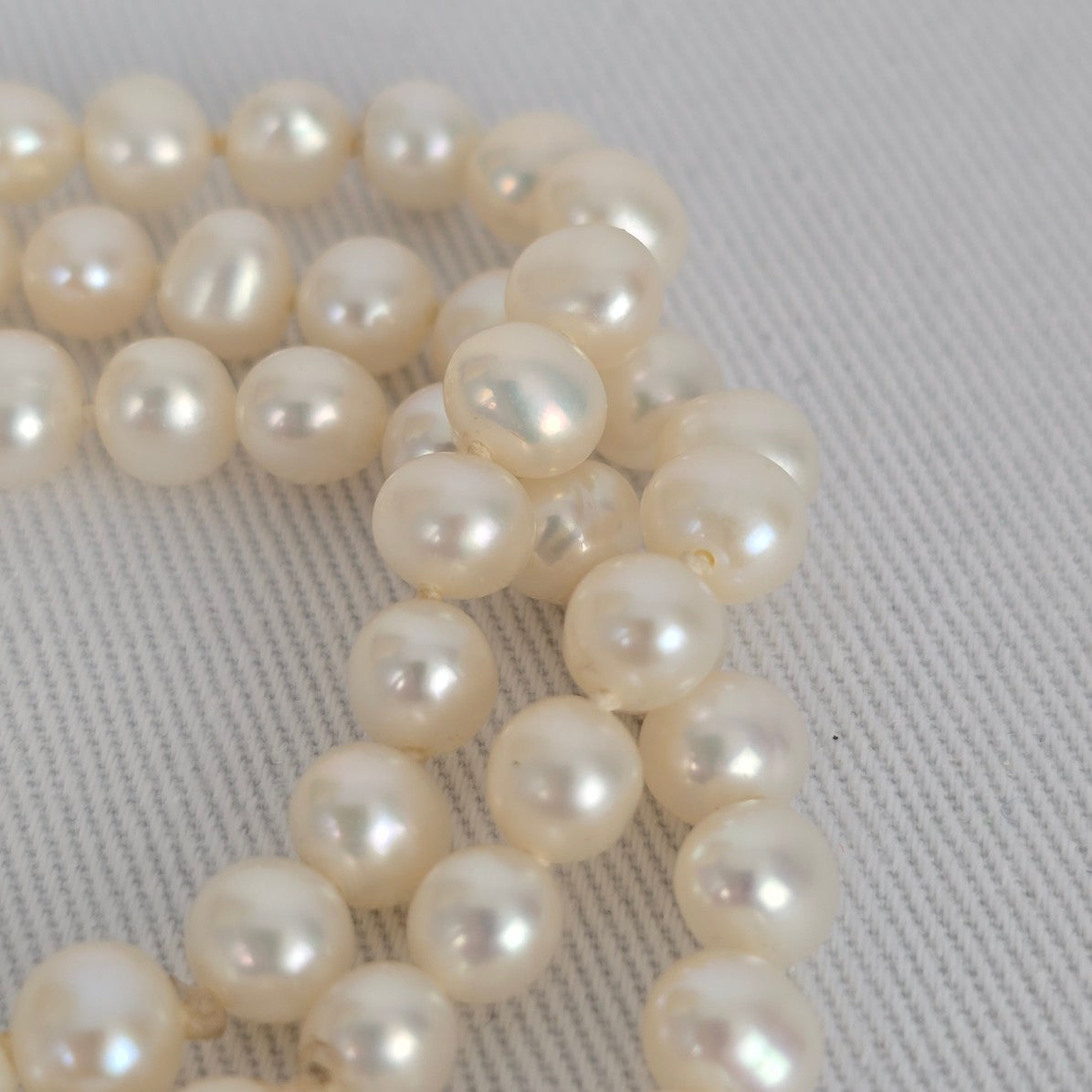Vintage 14k Gold Pearl 3 Strand Bracelet
