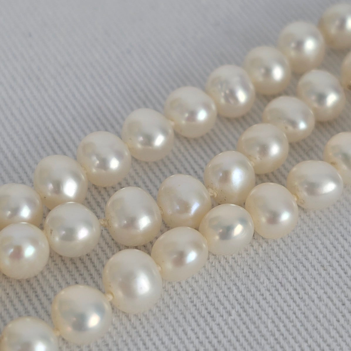 Vintage 14k Gold Pearl 3 Strand Bracelet