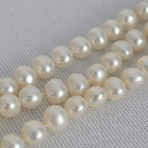 Vintage 14k Gold Pearl 3 Strand Bracelet