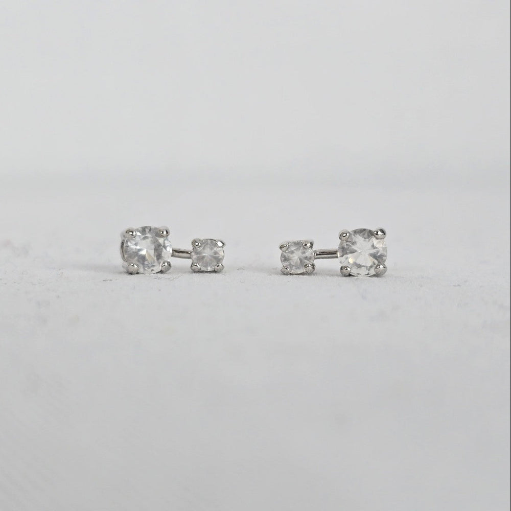 Swarovski Crystal Silver Stud Earrings