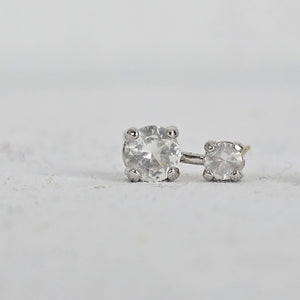 Swarovski Crystal Silver Stud Earrings